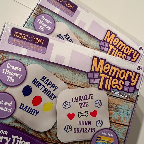 Memory Tile Craft Kits Just Create and Paint Ages 8+ (Set of TWO) (k/x) - Picture 8 of 11